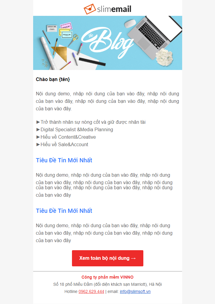 Bài viết mới trên Blog